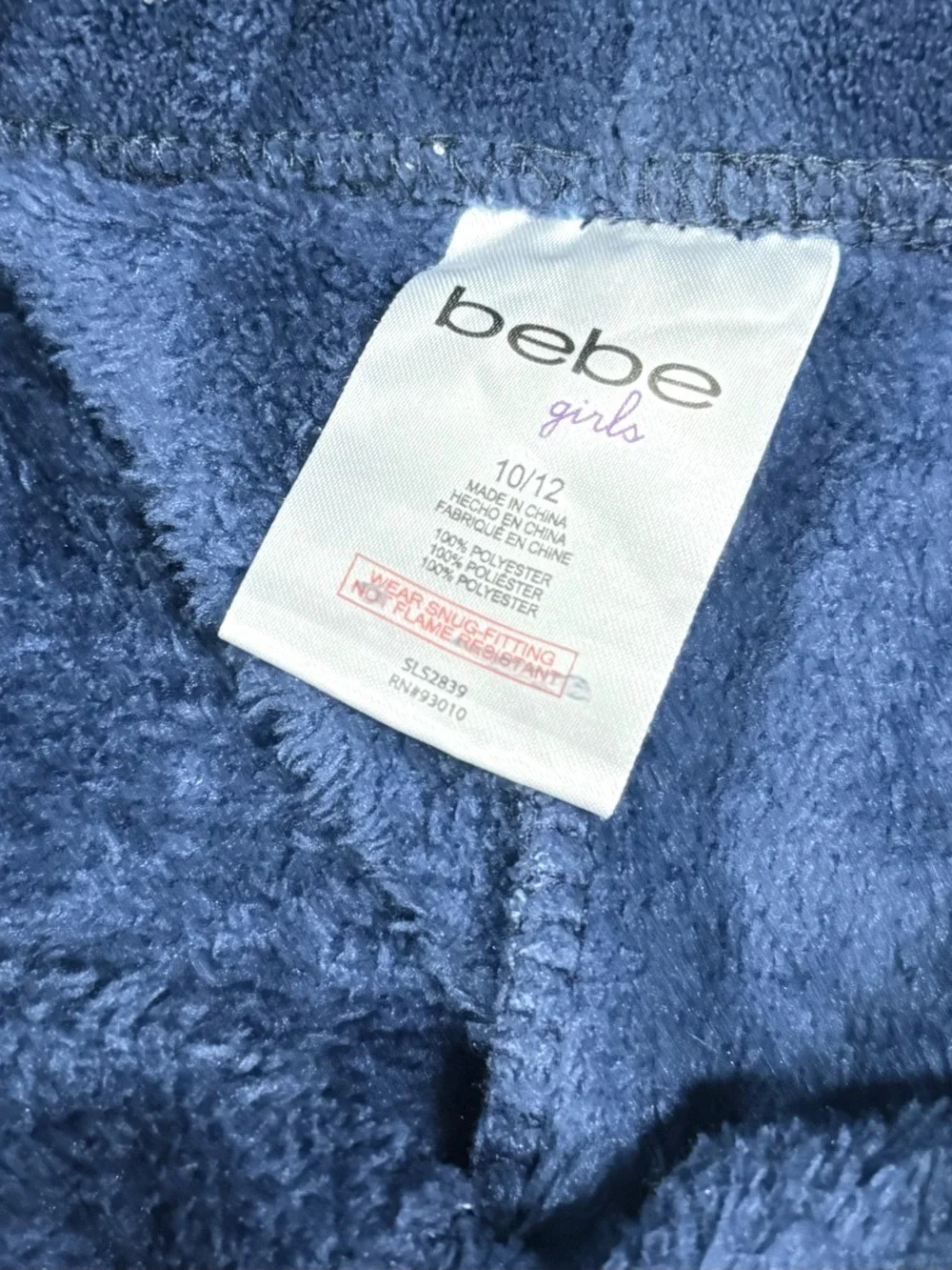 Bebe Girls Plush Jogger & Hoodie Set Size 10/12